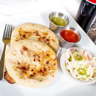 a plate of mexican food