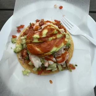 Ceviche tostadas