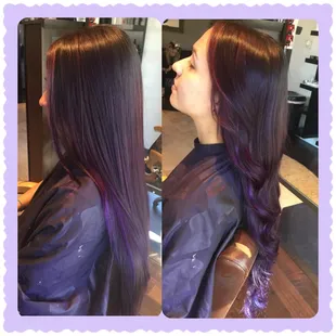 Hairpainted, purples