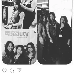 The La Oceana Team @ a hair show!! Yaya!