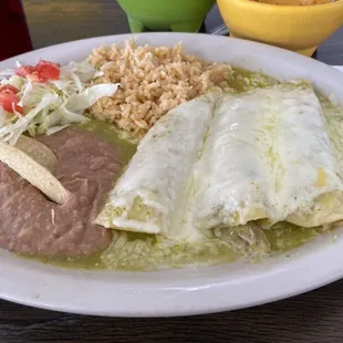 Chicken enchiladas