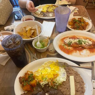 Carne Asada breakfast, Chile Relleno