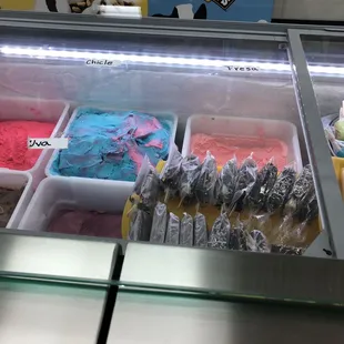 a variety of ice creams