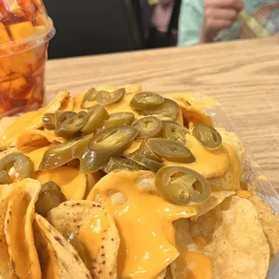 a plate of nachos