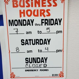 Business hours