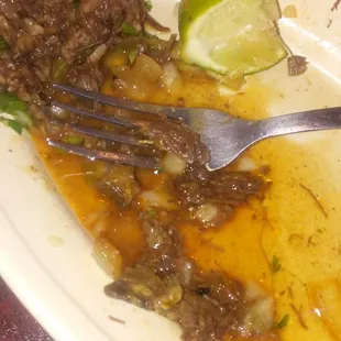 Too greasy this is what was left over.