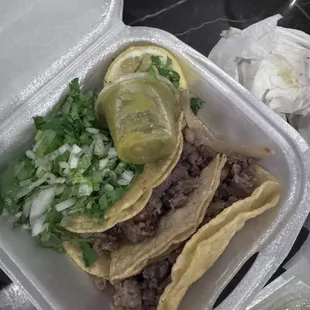Steak tacos