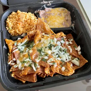 Red chilaquiles