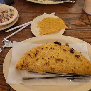 A huge quesadilla