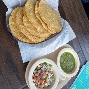 Chips and ceviche