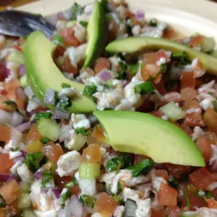 Shrimp Ceviche Tostada