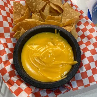 Don't order the orange queso.