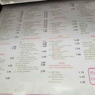 Menu.