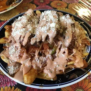 Pechuga de pollo con plátanos