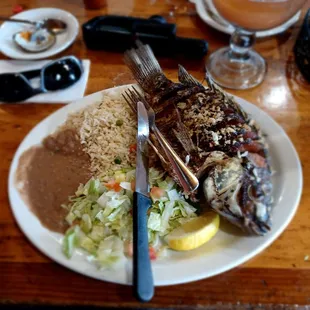 a plate of food on a table