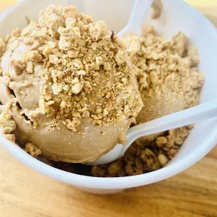 Cappuccino + Granola = delicious
