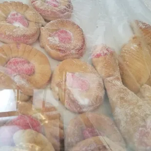 a variety of pastries