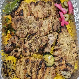Deboned chicken platter