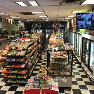 the food section of a grocery store