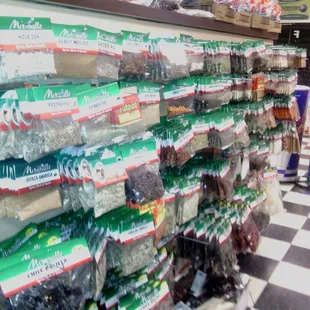 Massive selection of spices