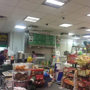the inside of a grocery store