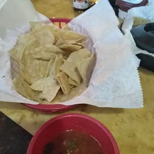 Chips and salsa it&apos;s the only thing decent