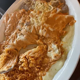 Cheese chipotle enchiladas! And guess what they charge MORE for cheese compared to chicken! They said it's a special order smh