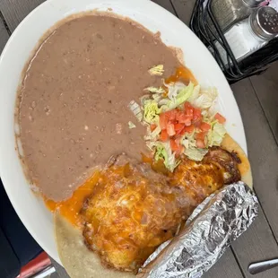 Huevos Rancheros ( not on menu ) but still possible to order $9.95