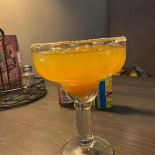 a glass of orange juice