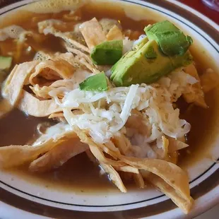 Tortilla soup, delicious for over 15 yrs