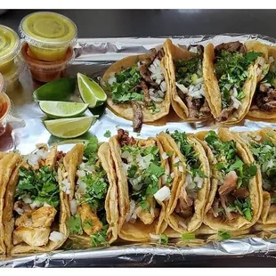 The dirty Dozen!! street tacos