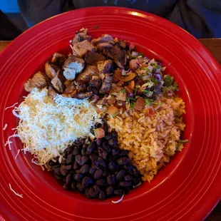 Carnitas Burrito Bowl for $14.