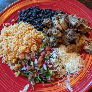 Pork Carnitas Burrito Bowl for $14.