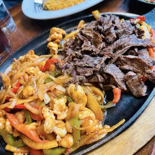 Carne Asada and prawns