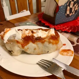 Pork burrito