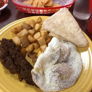 a plate of food