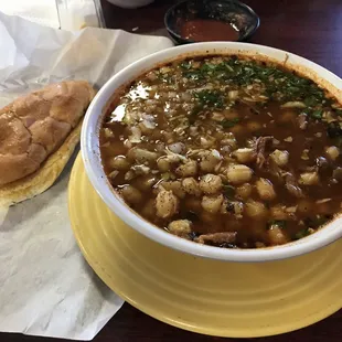 Posole served Sat and Sun. Very good.