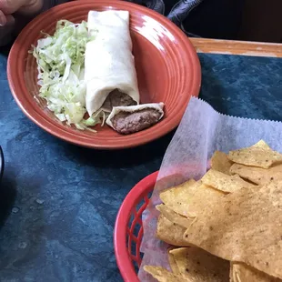 Bean burrito (no cheese)