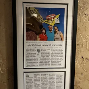 the daily bulletin of the restaurant