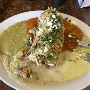 Chicken stuffed poblano