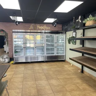 the inside of the store