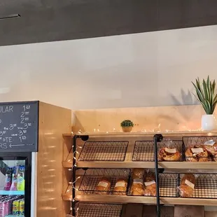 Menu and bread