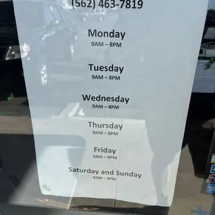 Business hours