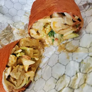 Buffalo Chicken Wrap | $8.99 -i didnt eat this one..but the feedback was, &quot;not a fan&quot;. (They preferred the Southwest wrap-no pic..apologies)