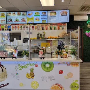 the interior of the restaurant