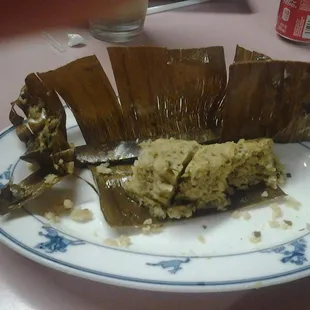 Tamale, had to literally pull the plate away to get a photo!