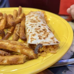 Kids&apos; Mini Burrito with French Fries
