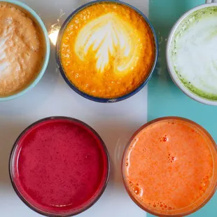 Hot beverages and fresh squeezed juices