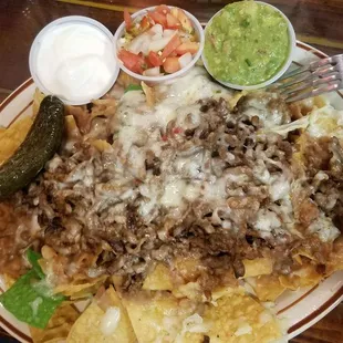 Asada nachos, my family said they're not bad