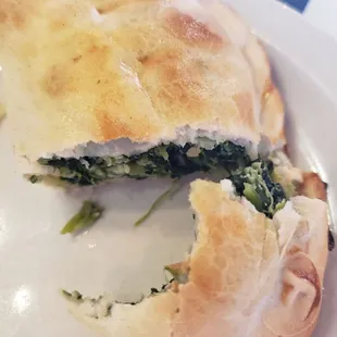 Spinach and ricotta empanadas. Warm from the oven, straight into my mouth!